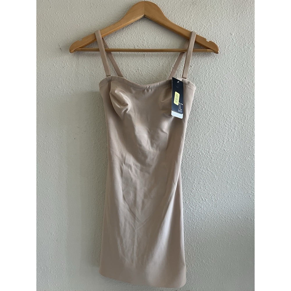 New Wonderful Edge Moderate Tummy Control Strapless Slip Sz 32 Smooth Comfort